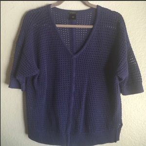 Ann Taylor Blue Knit Top